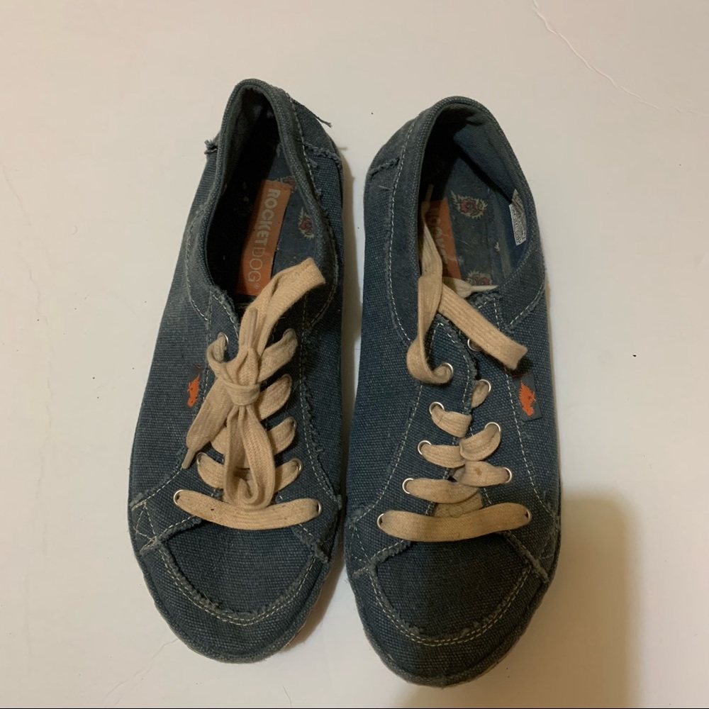 Blue Denim Dog Shoes